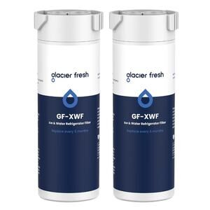 GLACIER FRESH XWF Replacement for GE XWF Refrigerator Water Filter  2 PK